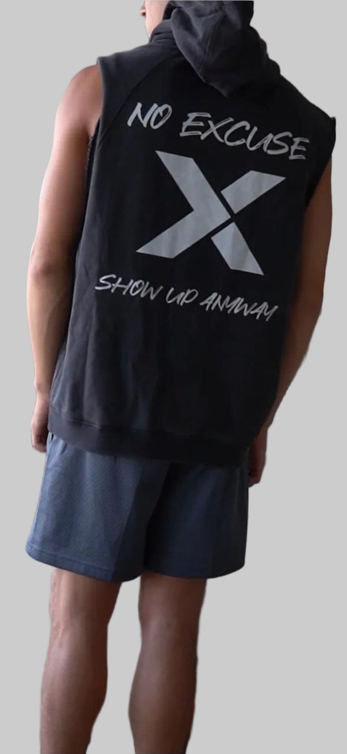 No Shortcut Sleeveless Hoodie