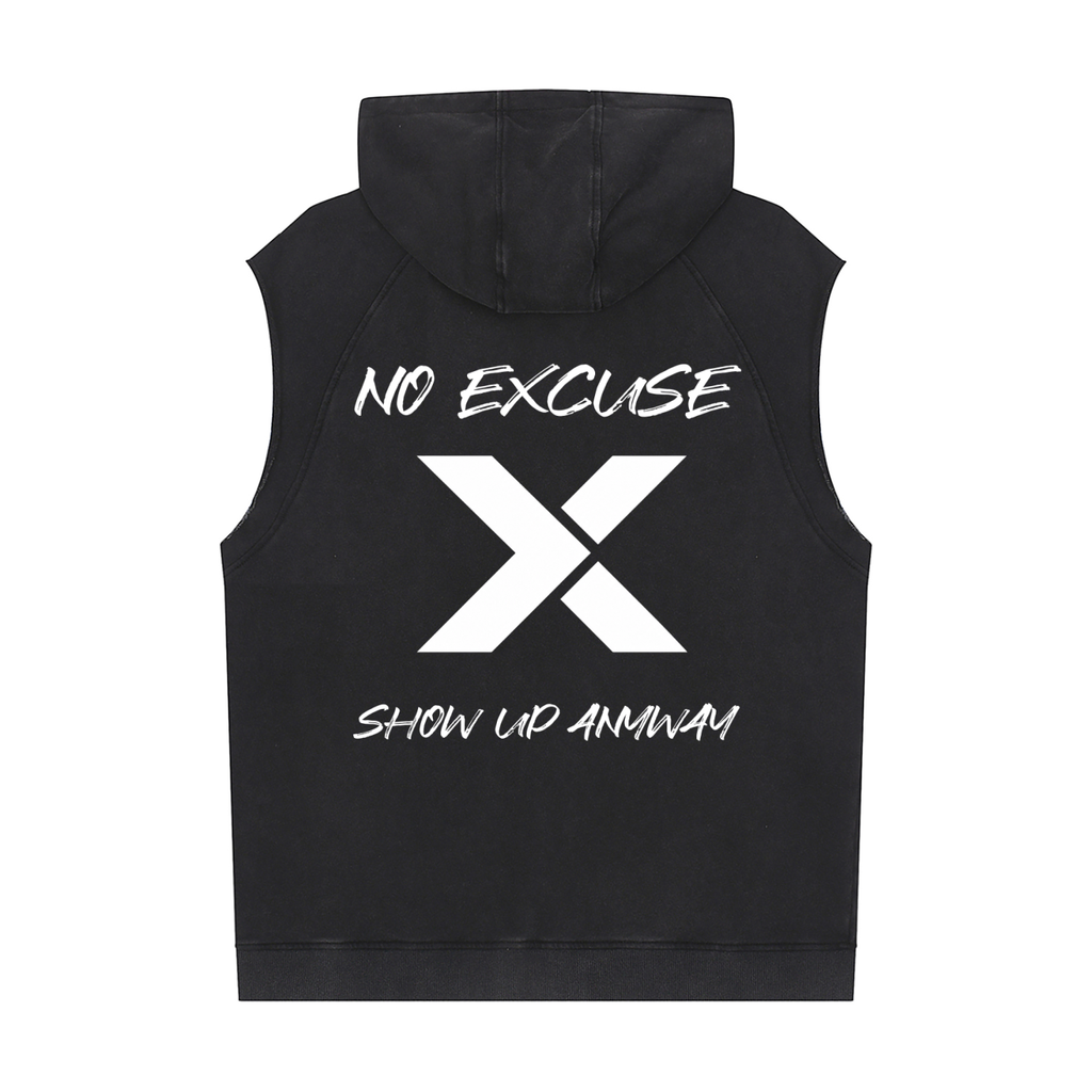No Shortcut Sleeveless Hoodie