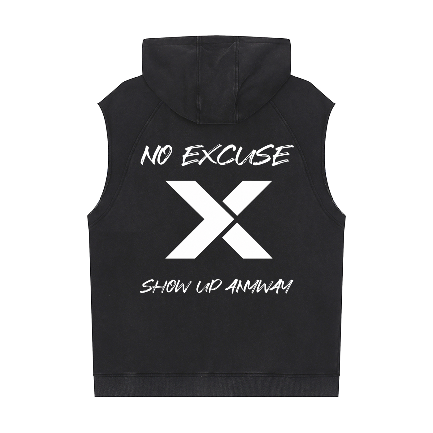 No Shortcut Sleeveless Hoodie
