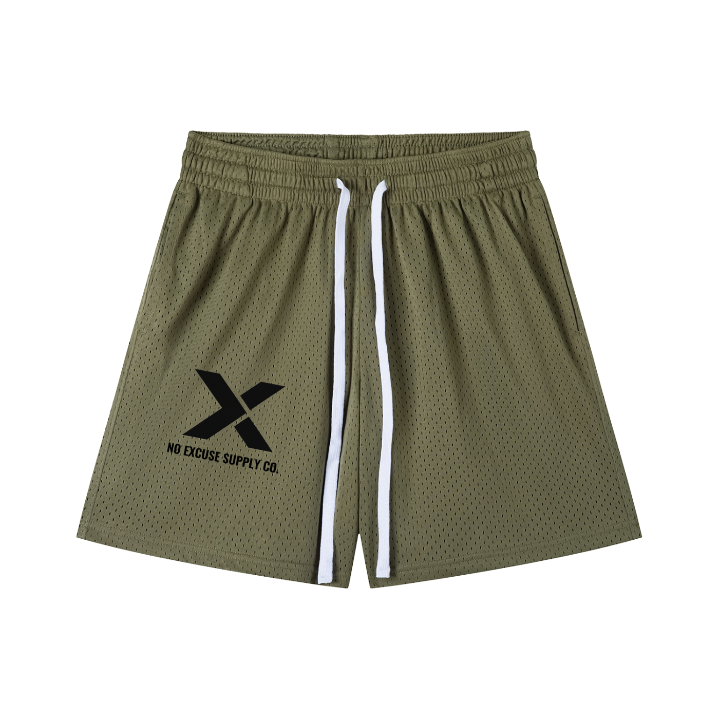 Mesh Drawstring Shorts